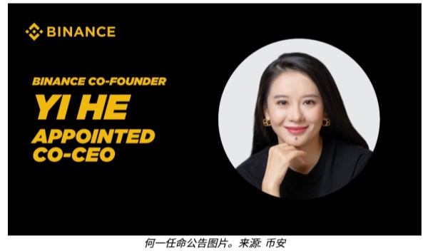 币安任命联合创始人何一与Richard Teng共同担任联合CEO.jpg 币安任命联合创始人何一与Richard Teng共同担任联合CEO.jpg
