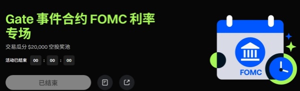 Gate事件合约FOMC利率专场，交易瓜分$20,000空投奖池.jpg